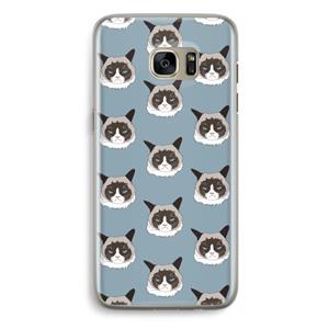 CaseCompany It's a Purrr Case: Samsung Galaxy S7 Edge Transparant Hoesje