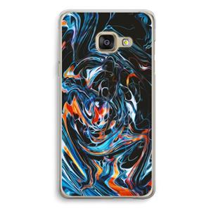 CaseCompany Black Unicorn: Samsung A3 (2017) Transparant Hoesje