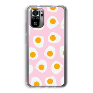CaseCompany Dancing eggs: Xiaomi Redmi Note 10S Transparant Hoesje