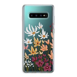 CaseCompany Painted wildflowers: Samsung Galaxy S10 Plus Transparant Hoesje