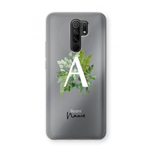 CaseCompany Green Brush: Xiaomi Redmi 9 Transparant Hoesje