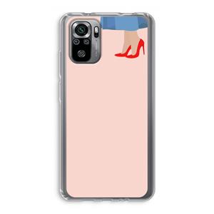 CaseCompany High heels: Xiaomi Redmi Note 10S Transparant Hoesje