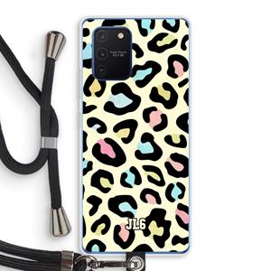 CaseCompany Leopard pattern: Samsung Galaxy Note 10 Lite Transparant Hoesje met koord