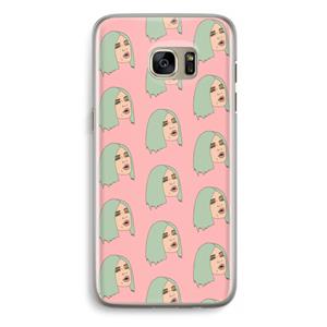 CaseCompany King Kylie: Samsung Galaxy S7 Edge Transparant Hoesje