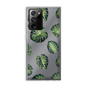 CaseCompany Tropische bladeren: Samsung Galaxy Note 20 Ultra / Note 20 Ultra 5G Transparant Hoesje