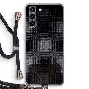 CaseCompany Musketon Halftone: Samsung Galaxy S21 Transparant Hoesje met koord