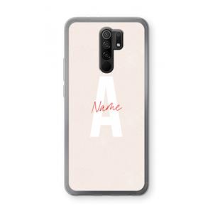 CaseCompany Strawberry Milkshake: Xiaomi Redmi 9 Transparant Hoesje