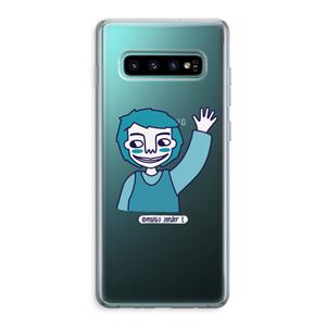 CaseCompany Zwaai: Samsung Galaxy S10 Plus Transparant Hoesje