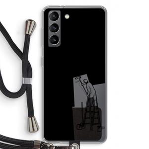 CaseCompany Musketon Painter: Samsung Galaxy S21 Transparant Hoesje met koord