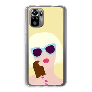 CaseCompany Ice cream: Xiaomi Redmi Note 10S Transparant Hoesje