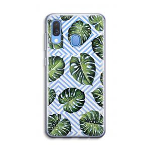 CaseCompany Geometrische jungle: Samsung Galaxy A40 Transparant Hoesje