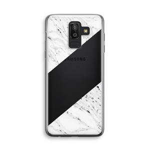 CaseCompany Biggest stripe: Samsung Galaxy J8 (2018) Transparant Hoesje