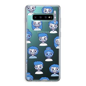 CaseCompany Gezichtjes: Samsung Galaxy S10 Plus Transparant Hoesje