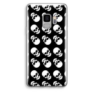 CaseCompany Musketon Skulls: Samsung Galaxy S9 Transparant Hoesje