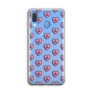 CaseCompany GIRL POWER: Samsung Galaxy A40 Transparant Hoesje