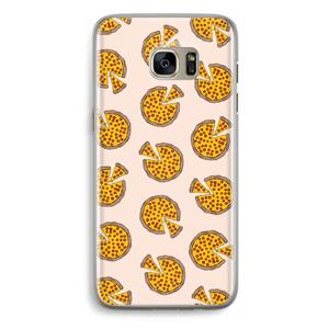 CaseCompany You Had Me At Pizza: Samsung Galaxy S7 Edge Transparant Hoesje