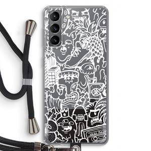 CaseCompany Vexx Mixtape #2: Samsung Galaxy S21 Transparant Hoesje met koord