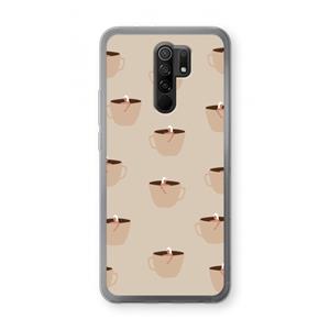CaseCompany Morning coffee: Xiaomi Redmi 9 Transparant Hoesje