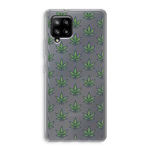 CaseCompany Weed: Samsung Galaxy A42 5G Transparant Hoesje