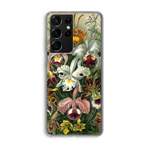 CaseCompany Haeckel Orchidae: Samsung Galaxy S21 Ultra Transparant Hoesje