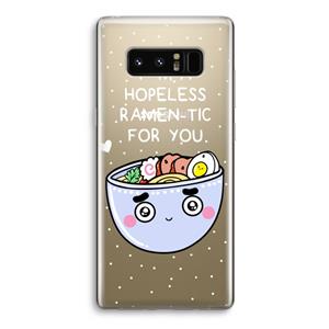 CaseCompany I'm A Hopeless Ramen-Tic For You: Samsung Galaxy Note 8 Transparant Hoesje