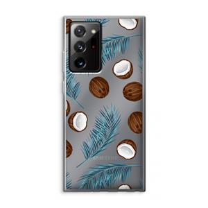 CaseCompany Kokosnoot roze: Samsung Galaxy Note 20 Ultra / Note 20 Ultra 5G Transparant Hoesje