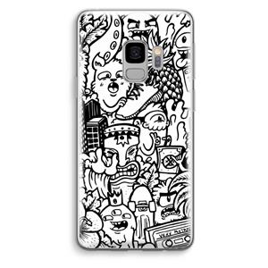 CaseCompany Vexx Mixtape #2: Samsung Galaxy S9 Transparant Hoesje