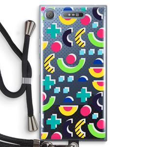 CaseCompany 8-bit N°1: Sony Xperia XZ1 Transparant Hoesje met koord