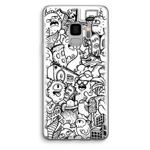CaseCompany Vexx City #2: Samsung Galaxy S9 Transparant Hoesje