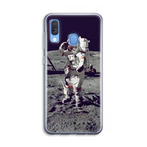 CaseCompany Spaceman: Samsung Galaxy A40 Transparant Hoesje
