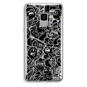 CaseCompany Vexx Black City : Samsung Galaxy S9 Transparant Hoesje