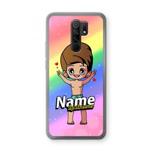 CaseCompany Chibi Maker man: Xiaomi Redmi 9 Transparant Hoesje
