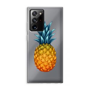 CaseCompany Grote ananas: Samsung Galaxy Note 20 Ultra / Note 20 Ultra 5G Transparant Hoesje