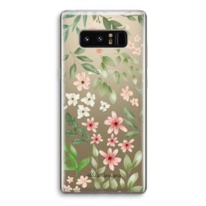 CaseCompany Botanical sweet flower heaven: Samsung Galaxy Note 8 Transparant Hoesje