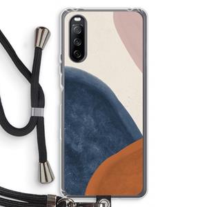 CaseCompany Geo #1: Sony Sony Xperia 10 III Transparant Hoesje met koord