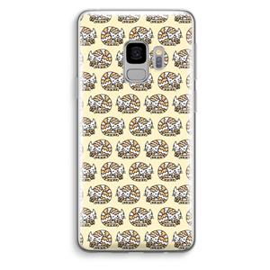 CaseCompany Slapende poes: Samsung Galaxy S9 Transparant Hoesje