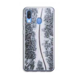 CaseCompany Snøfall: Samsung Galaxy A40 Transparant Hoesje