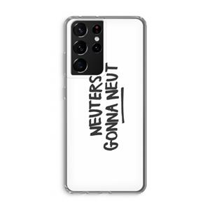 CaseCompany Neuters: Samsung Galaxy S21 Ultra Transparant Hoesje