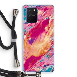 CaseCompany Pastel Echoes: Samsung Galaxy Note 10 Lite Transparant Hoesje met koord