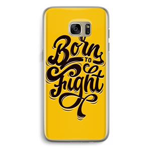 CaseCompany Born to Fight: Samsung Galaxy S7 Edge Transparant Hoesje