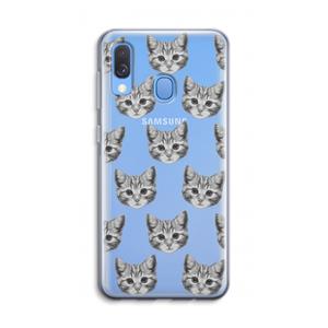 CaseCompany Kitten: Samsung Galaxy A40 Transparant Hoesje