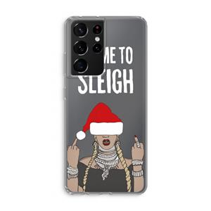 CaseCompany Came To Sleigh: Samsung Galaxy S21 Ultra Transparant Hoesje