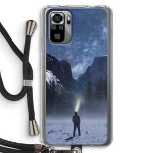 CaseCompany Wanderlust: Xiaomi Redmi Note 10S Transparant Hoesje met koord