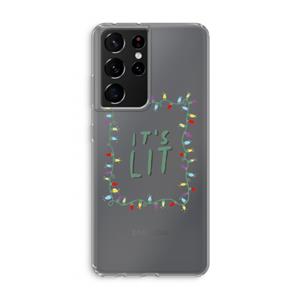 CaseCompany It's Lit: Samsung Galaxy S21 Ultra Transparant Hoesje