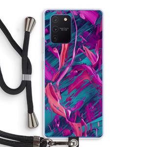 CaseCompany Pink Clouds: Samsung Galaxy Note 10 Lite Transparant Hoesje met koord