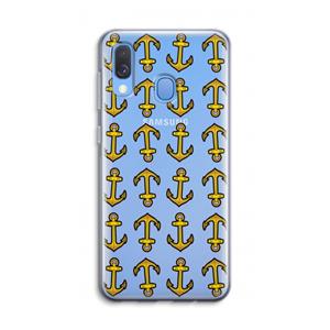 CaseCompany Musketon Anchor: Samsung Galaxy A40 Transparant Hoesje