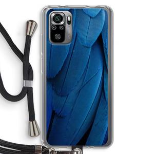CaseCompany Pauw: Xiaomi Redmi Note 10S Transparant Hoesje met koord