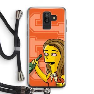 CaseCompany Jamie Lee Simpson: Samsung Galaxy J8 (2018) Transparant Hoesje met koord