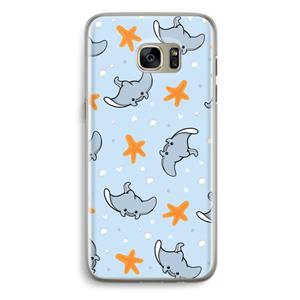 CaseCompany Manta: Samsung Galaxy S7 Edge Transparant Hoesje