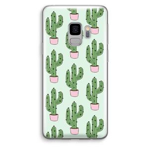 CaseCompany Cactus Lover: Samsung Galaxy S9 Transparant Hoesje